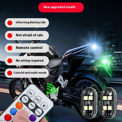 Motorcycle Light Remote Control Type Wireless Warning